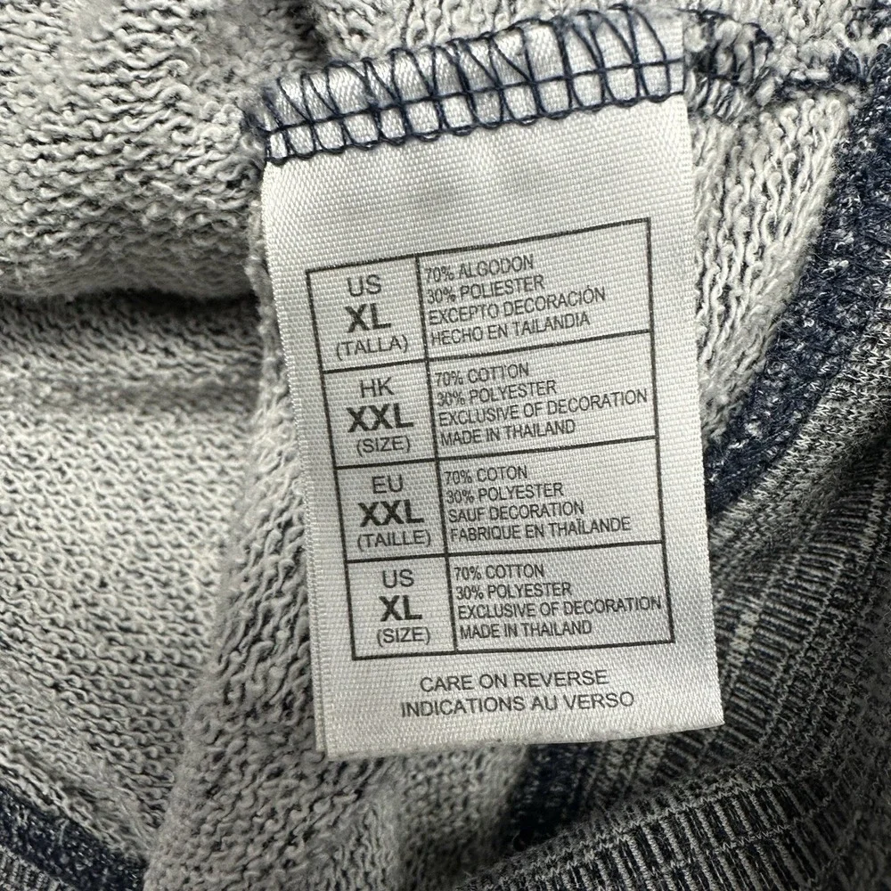 Disney Parks Adult XL Gray/Blue Walt Disney World Full-Zip Hoodie Sweatshirt